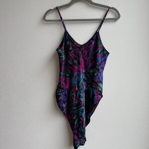 Vintage Lindsey Roscoe Made In USA Farr West Abstract Bodysuits Size Medium
